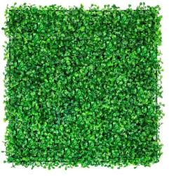 VEVOR Mesterséges boxwood sövénypanelek, könnyű installáció, reális zöld esztétika, 48 db, 10x10 hüvelyk 25x25cm