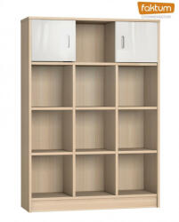 Faktum Alda Classic széles nyitott tároló - Coimbra / magasfényű fehér