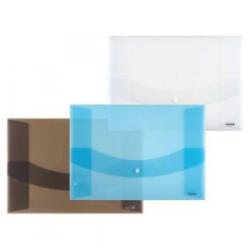 Centrum Irattartó tasak A/3 patentos, áttetsző, vegyes színek: fehér, kék, szürke (80626) (80626)