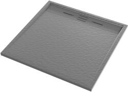 Lavre ALMA Kőhatású Zuhanytálca - Szürke, 90x90 cm (AL-90/90G) - rent-xgranit