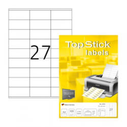 TopStick Etikett címke 70x32 mm szegéllyel 100 ív 2700 db/doboz (8704) (8704)
