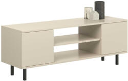  Focus kasmír RTV szekrény 135 cm - fekete lábakkal