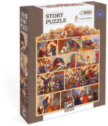 DJECO Mese puzzle - Artúr király, 100 db-os - The King Arthur (DJEDJ07054)