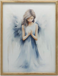  FALI PLAKÁT FAKERETBEN KÉK SZÁRNYAK 70x100 CM