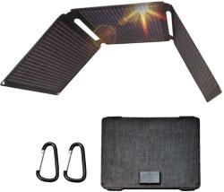  35W hordozható napelem, magas konverziós hatékonyság, kettős töltőportok, 35W napelem