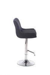  Club elegáns bárszék műbőr fekete - króm 307560