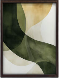  VÁSZONFESTÉS ÁLMOK FALHULLÁMHOZ, FEKETE KERET 70x100 CM