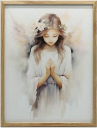  VÁSZNAK FESTŐ ANGYAL FINOM KERETEK NÉLKÜL 50x70 CM PREMIUM