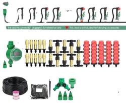  Kerti öntözőrendszer, automatikus öntözés, mikrocsepp köd spray, JXAB862C