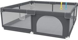  Playpen gyermekek számára, sokoldalú szövettervezés, több méretű lehetőség, sötét szürke 120180