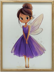  KERETES FALI PLAKÁT LOVELY FAIRY 70x100 CM FEKETE KERETES MATT PAPÍR