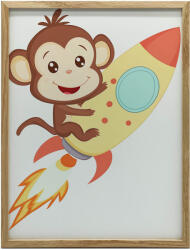  VÁSZONFESTMÉNY MAJOM A TÉRBEN KERET NÉLKÜL PREMIUM VÁSZON 50x70