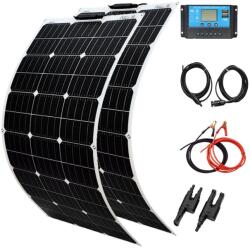 Rugalmas napelemkészlet, 24% -os hatékonyság, vízálló és tartós, 12v 24 V 200W készlet