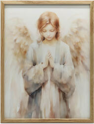  KERET FALI PLAKÁT GYENGE IMÁDSÁG ARANY ALUMÍNIUM 30x40 CM