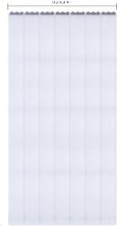  Átlátszó ajtófüggöny, 7 darabos készlet, könnyen telepíthető, világos