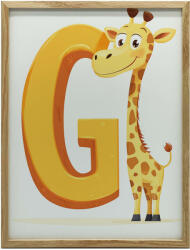  VÁSZONFESTMÉNY G BETŰ ZSIRÁFAL KERET NÉLKÜL PREMIUM 50x70 CM