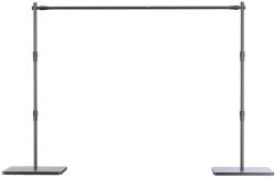  Háttér -támogató rendszer, állítható keresztrúd, hordozható hordtáska, Minden fekete 2, 4x3m