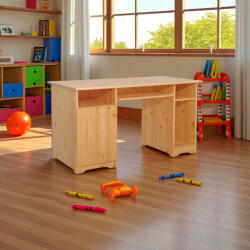 Komforttéka Martin 1 ajtós kombi fenyő asztal - pepita