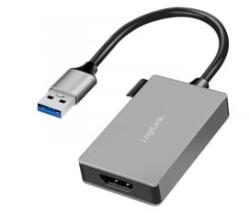 LogiLink USB 3.0 adapter, USB-A/M HDMI-A/F, 1080p, szürke, 0, 15 m (UA0233A) (UA0233A) - aqua