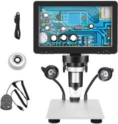  Digitális mikroszkóp, 1080p felbontás, 1200x nagyítás, állítható LED -es világítás, FEHÉR, 1200x