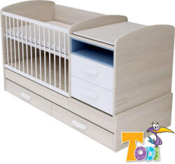 Todi Ice Cream Kombi Kiságy - Pelenkázóval