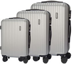 Dollcini Dollcini, Világjáró Bőrönd 3db set, 28" 24" 20" , 528282_D_3db, szürke