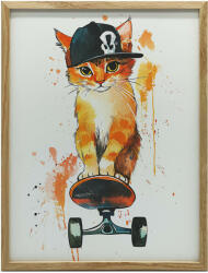  KERET FALI PLAKÁT KItty hódeszkán 50x70 CM
