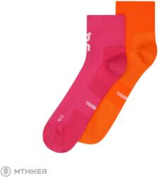 On Running Core Run Sock Mid 2 db-os zokni, láng/rózsaszín (S)