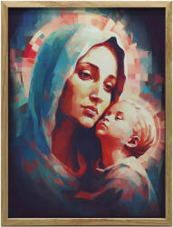  KERET FALI PLAKÁT MÁRIA JÉZUSBABÁVAL 70x100 CM