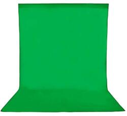  Fotózás háttere, muszlin pamut anyag, Chroma Key kompatibilis, 6000x3000, Zöld