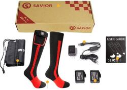  Fűtött sízserek, újratölthető akkumulátor, elektromos fűtés, S, Piros fekete ss04r