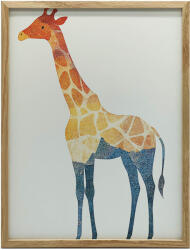  KERET FALI PLAKÁT MOZAIK ZSIRÁF 70x100 CM FEKETE