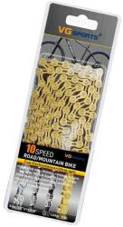  Kerékpár lánc, sebesség -velocidade, Half Hollow technológia, 10s El Titaniumgold