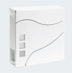  Wave postaláda újságtartóval fehér 60565