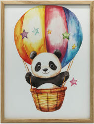  Keret Fali Plakát Arnyos Panda Kosárban 70x100 Cm Fekete