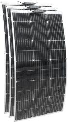  Rugalmas napelemes panel, 100W maximális teljesítmény, monokristályos kialakítás, kompakt méret, Új 300W