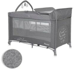 Lorelli Noemi 2 Plus multifunkciós utazóágy - Cool Grey Star - pepita - 36 990 Ft