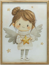  KERET FALI PLAKÁT MOSOLYGÓ ANGYAL CSILLAGVAL 50x70 CM