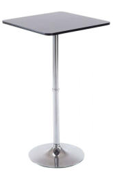  Modern Bársztal - Négyszögletes - 60x60 cm - Fekete