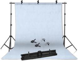  Fotózási háttérállvány, állítható magasság, zöld képernyő támogatás, 1. készlet, 2000x3000
