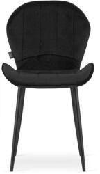  Terni Bársony Szék - Fekete - 50x62x86 cm