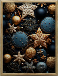  ALUMÍNIUM KERETES FALI PLAKÁT KARÁCSONYI GYÖMBÉRTÖK 70x100