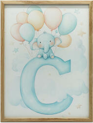  FAKERETES FALI PLAKÁT ELEFÁNT C BETŰN 70x100 CM