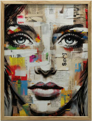  KERET FALI PLAKÁT MŰVÉSZET SZÍNES ARCOK 70x100 CM