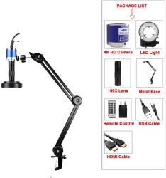 4K digitális mikroszkóp, 150x lencse, 180x lencse, 150x mikroszkóp b