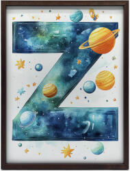  Keret Fali Plakát Galaxy Gold Letter 60x90 Cm