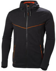 Helly Hansen Chelsea Evolution cipzáras kapucnis pulóver - fekete, méret: XXL