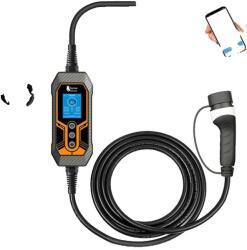 Hordozható EV töltő, 11 kW gyors töltés, Wi-Fi kapcsolat, 11 kW 5m nincs adapter, Type2