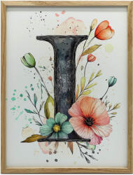  FALI PLAKÁT I. LEVŐ VIRÁGAL FA KERETBEN 70x100 CM