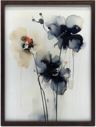  FALI PLAKÁT ARANY KERETBEN VIRÁGDINAMICS Akvarell 60x90 CM